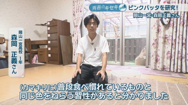 岡山一宮高校1年／森岡正義さん