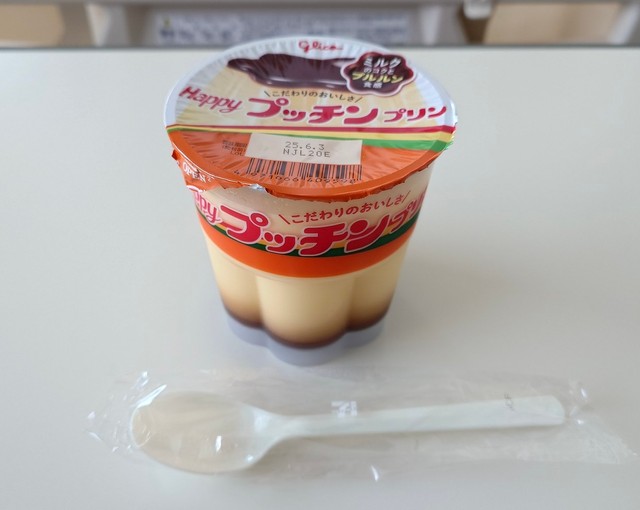 事前に買っておいたプリンは、自分へのご褒美。