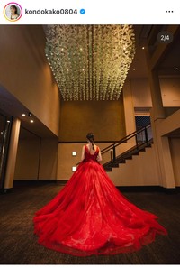 20日の近藤夏子アナのインスタグラム＠kondokako0804より