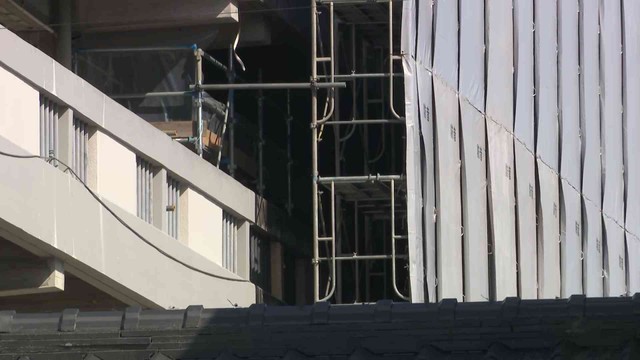 事故があった県立笠田高校の旧校舎