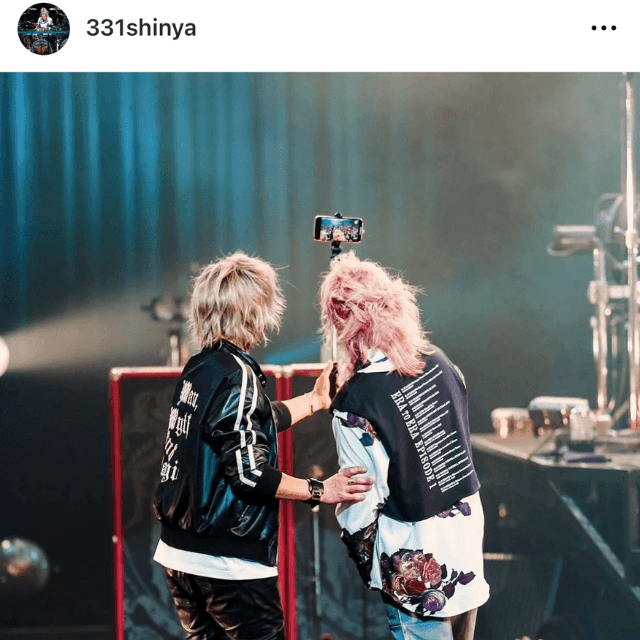 「左からINORANさん、真矢さん」（真矢 (@331shinya) さんのインスタグラムより）