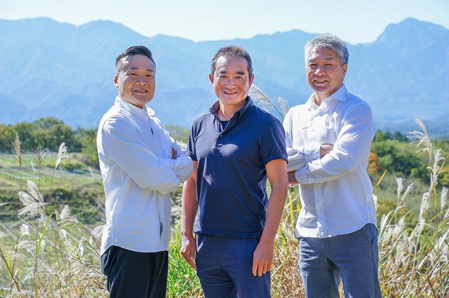 s-GREENCOLLAR提案メンバー（左から鏑木裕介_大場修_小泉慎）@山梨