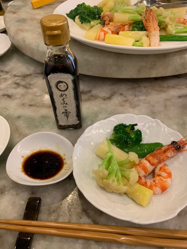 「めぐみの雫」が味を引き立ててくれます