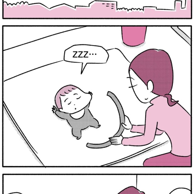 【漫画】『昼寝中の子どもを撮った妻の作品』1（木下晋也さん提供）
