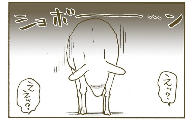 意外？に繊細な一面を見せたボクちゃん（くるねこ大和さん提供）