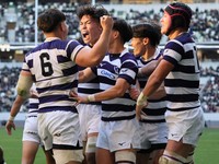 ラグビー - 明治大・最上太尊 早明戦の流れを決める2トライ 王者を