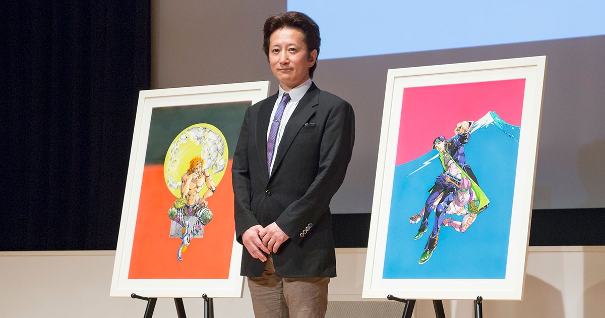 【ねこさん】荒木飛呂彦原画展 東京　高級複製原画 空条承太郎 ねこさん】荒木飛呂彦原画展 東京 高級複製原画 空条承太郎 ねこ