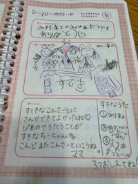 きよさんと娘さんの交換日記（提供：@ki_yo.716さん）