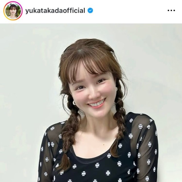 高田由香インスタグラム＠yukatakadaofficialより