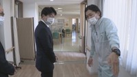 特別養護老人ホーム「グリーンピア瀬戸内」を訪問した知事