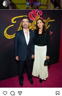 サイモン・コーウェルのインスタグラム＠simoncowellより　ローレン・シルバーマン