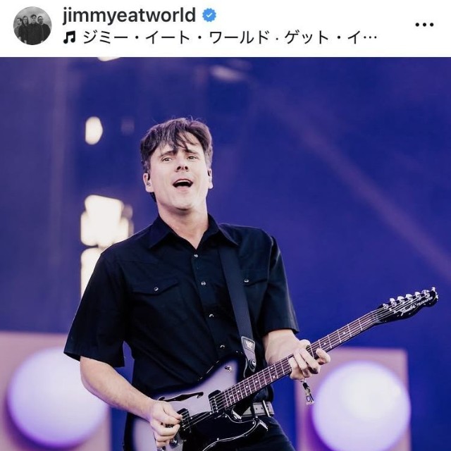 ジミー・イート・ワールドのインスタグラム＠jimmyeatworldより
