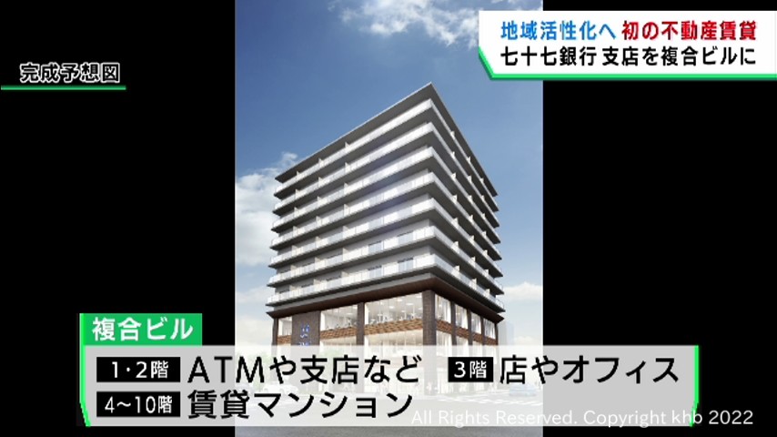 七十七銀行が仙台・若林区荒町の支店を複合ビルに建て替え　地域活性化に貢献を