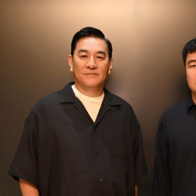 映画『NEW GROUP』下津優太監督＆ピエール瀧（撮影：磯部正和）