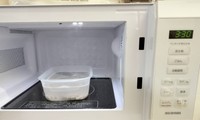 いよいよチン！１分経ったらかき混ぜるのを忘れずに