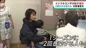 インフルエンザ　Ａ型に代わりＢ型が流行　２回かかる可能性もあり感染対策徹底を