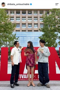 高田純次さん（お笑いコンビ「アンタッチャブル」の柴田英嗣さん公式インスタグラムより）