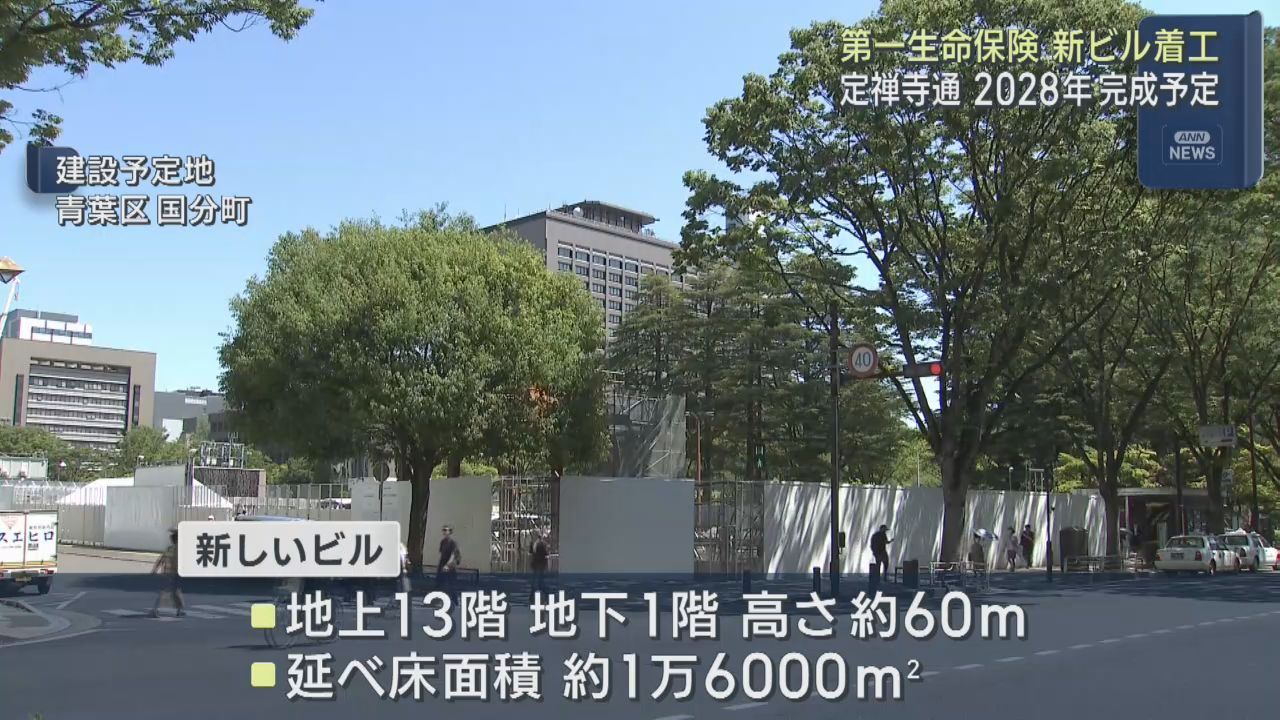 「黒ビル」解体が完了し新ビルの建設が始まる　仙台・青葉区