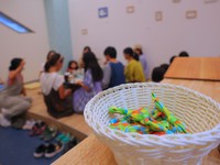 フードリボン体験会は親子あわせて約20人が参加