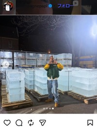 ドレイクのインスタグラム＠champagnepapiより