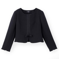 しまむらの喪服の一例。大きいサイズ向け商品「レディース　フォーマルスーツ」のジャケット（しまむらのオンラインストアから）