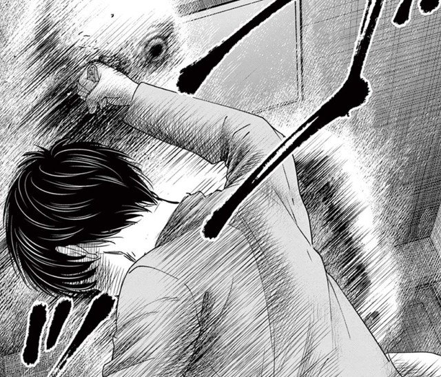 拳には柔らかいモノを殴った感触が…　(C)夜馬裕・外本ケンセイ／小学館