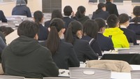 岡山大学津島キャンパスの試験会場