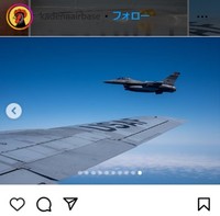 F-16＝嘉手納基地のインスタグラム＠kadenaairbaseより