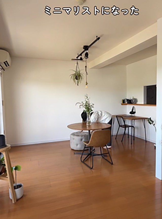 祖母の家を片付けていくなかで、自宅のものは最低限に（提供：はちさん）