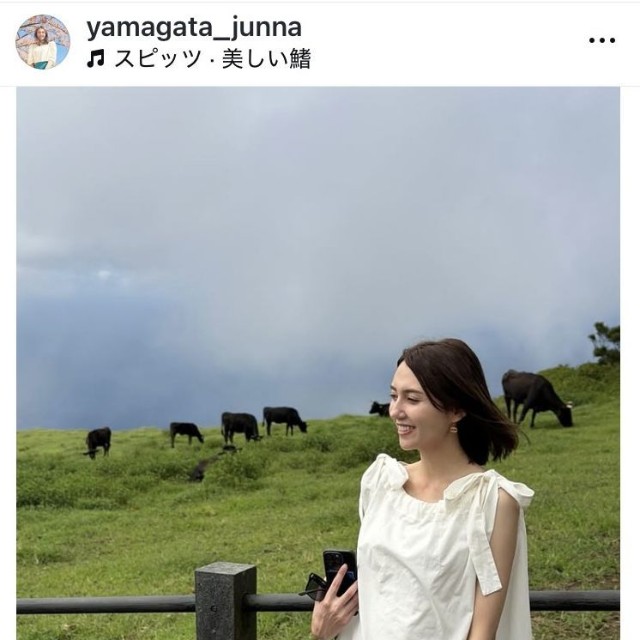 山形純菜アナウンサーのインスタグラム＠yamagata_junnaより