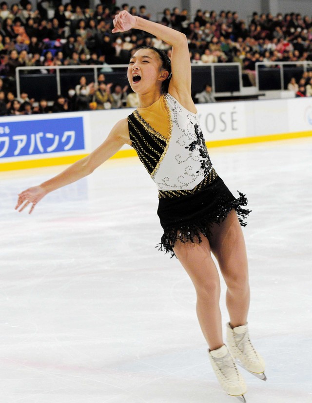 ジュニア時代の坂本花織選手＝２０１６年９月