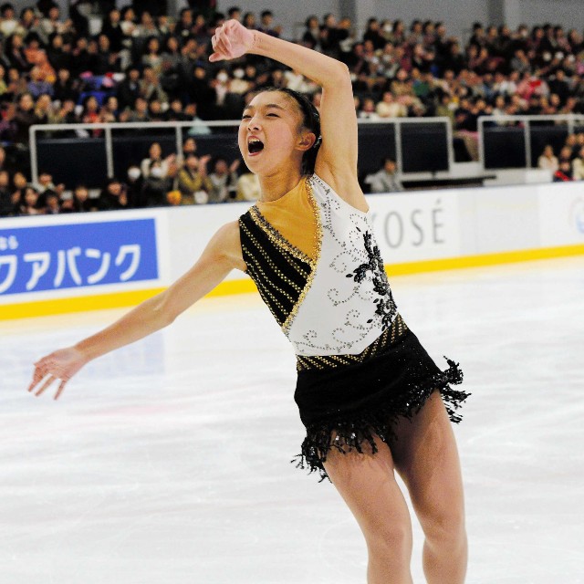 ジュニア時代の坂本花織選手＝２０１６年９月