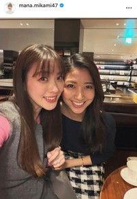 三上真奈インスタグラム(@mana.mikami47)より