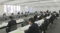 高松市の対策本部会議（高松市防災合同庁舎　20日）