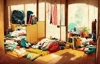 部屋が散らかっていると、無駄な支出が増える傾向があるそうです　※画像はイメージです（UDON.neco/stock.adobe.com）