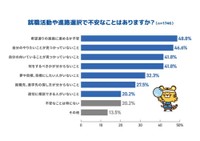 就活や進路で不安なこと
