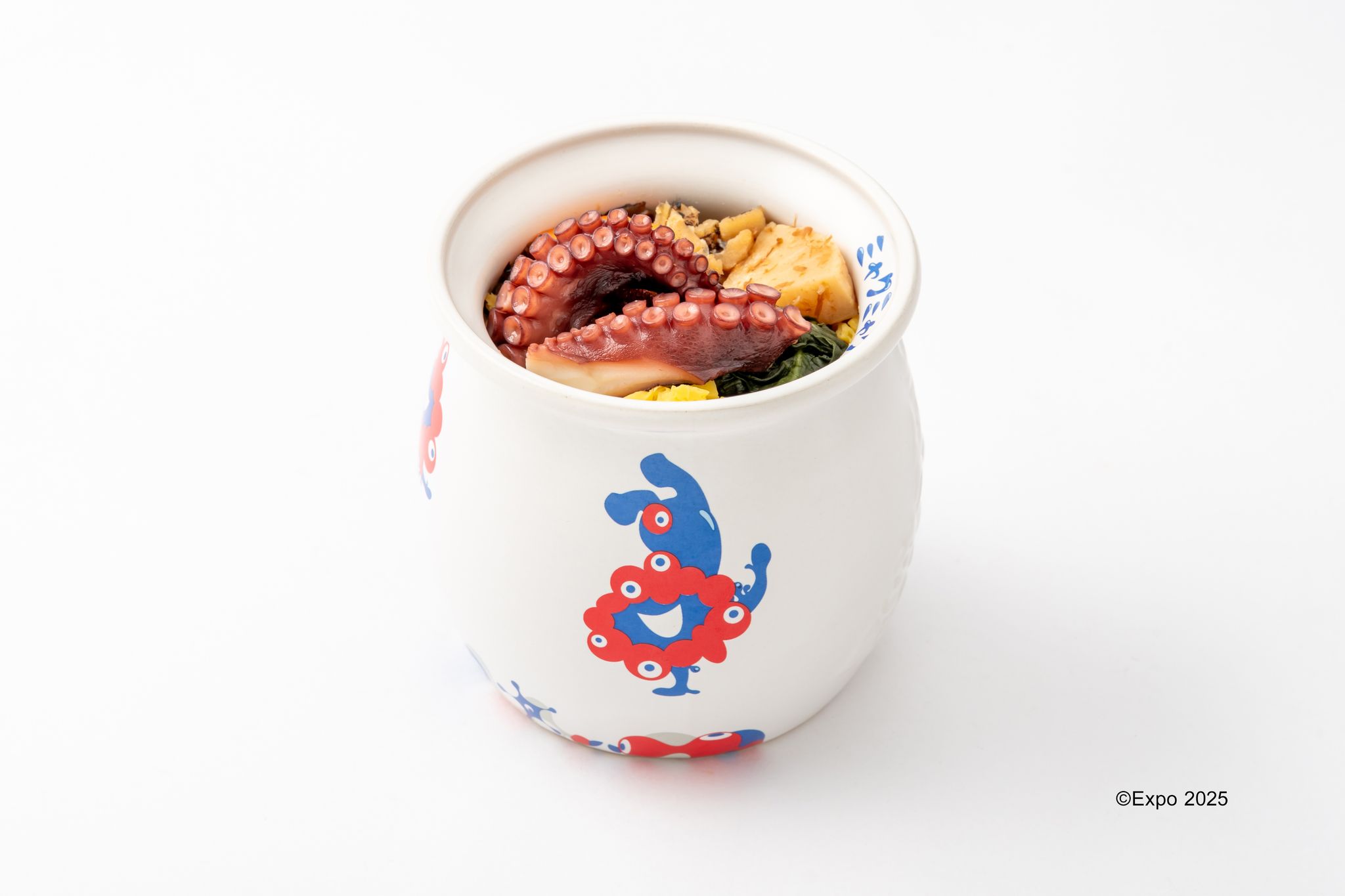 ミャクミャク、人気駅弁「ひっぱりだこ飯」とコラボ 先行販売