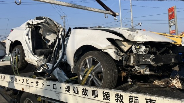 19歳男性4人が乗った乗用車が電柱に衝突　２人死亡２人重傷　岡山・倉敷市