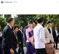 愛子さま、ラオスを公式訪問（宮内庁公式インスタグラムから）