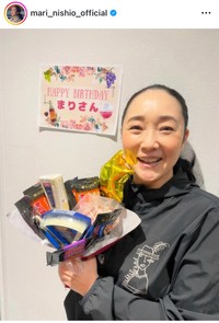西尾まりインスタグラム＠mari_nishio_officialより