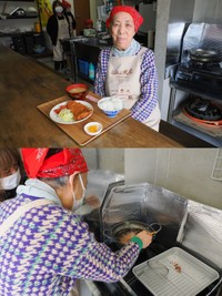 美味しいトンカツを揚げてくれた谷口さん