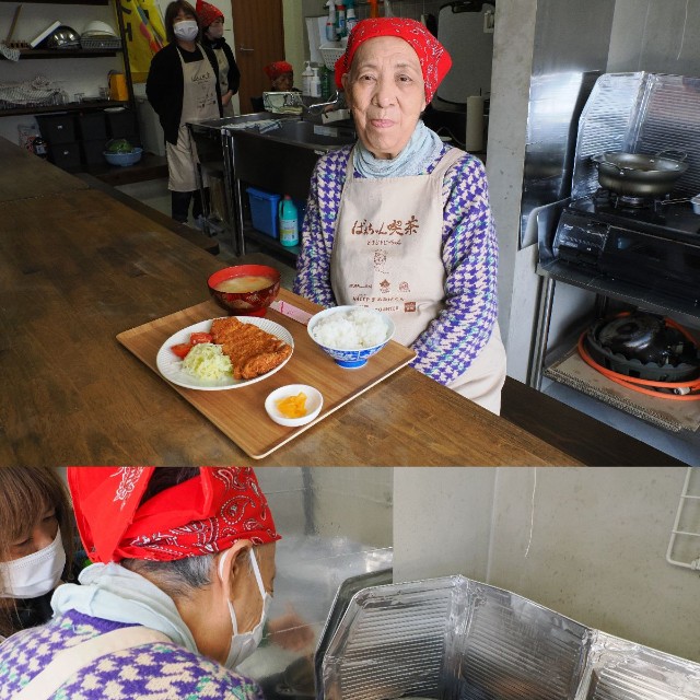 美味しいトンカツを揚げてくれた谷口さん