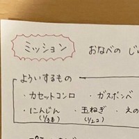 8歳娘へ託した“夕飯ミッション”の手書き指示書／はるぴんさん（@akarin33）提供＝画像をトリミングしています