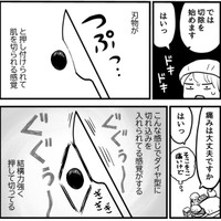 刃物を押しつけられ痛い（きくまきさん提供）