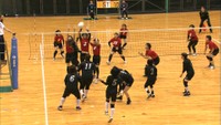 ママさん選手の熱い戦い家庭婦人バレーボール大会　岡山市