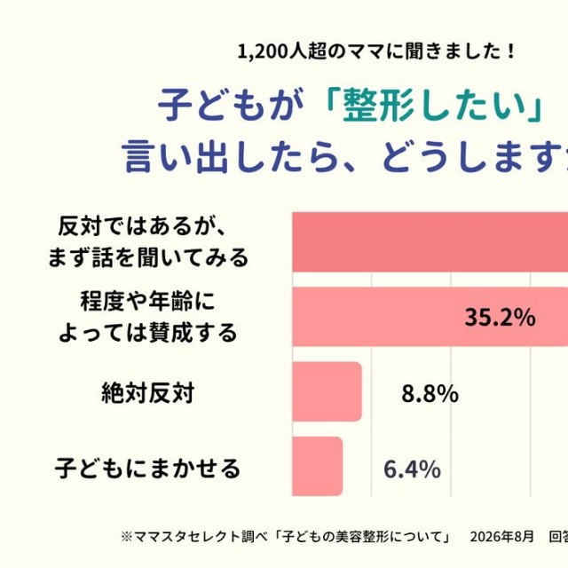 子どもが「整形したい」と言い出したら、どうしますか？（提供画像）