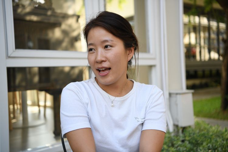 経緯を振り返る韓国出身の映像クリエーター、ブマさん