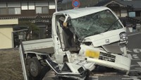 【速報】軽トラックと軽乗用車が正面衝突　女性が重体か　岡山・勝央町