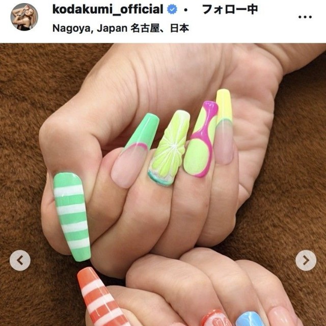 倖田來未のインスタグラム＠kodakumi_official
より