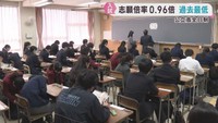 宮城県公立高校入試の出願希望調査　全日制の平均倍率倍は２０２１年度に並び過去最低